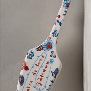 Anthropologie Nathalie Lete Cake Pie Server Stoneware French Country